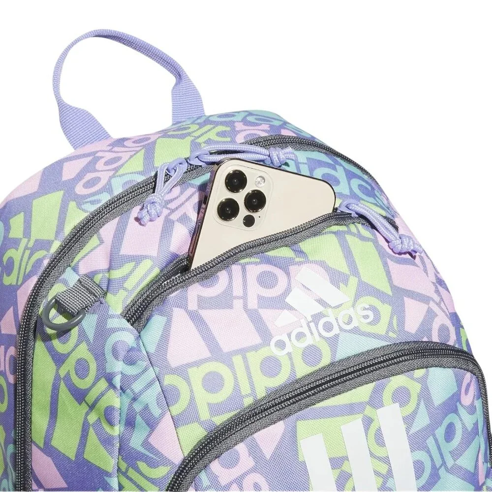 Adidas Young BTS Creator 2 Backpack School Bag Multi Collage Light Purple